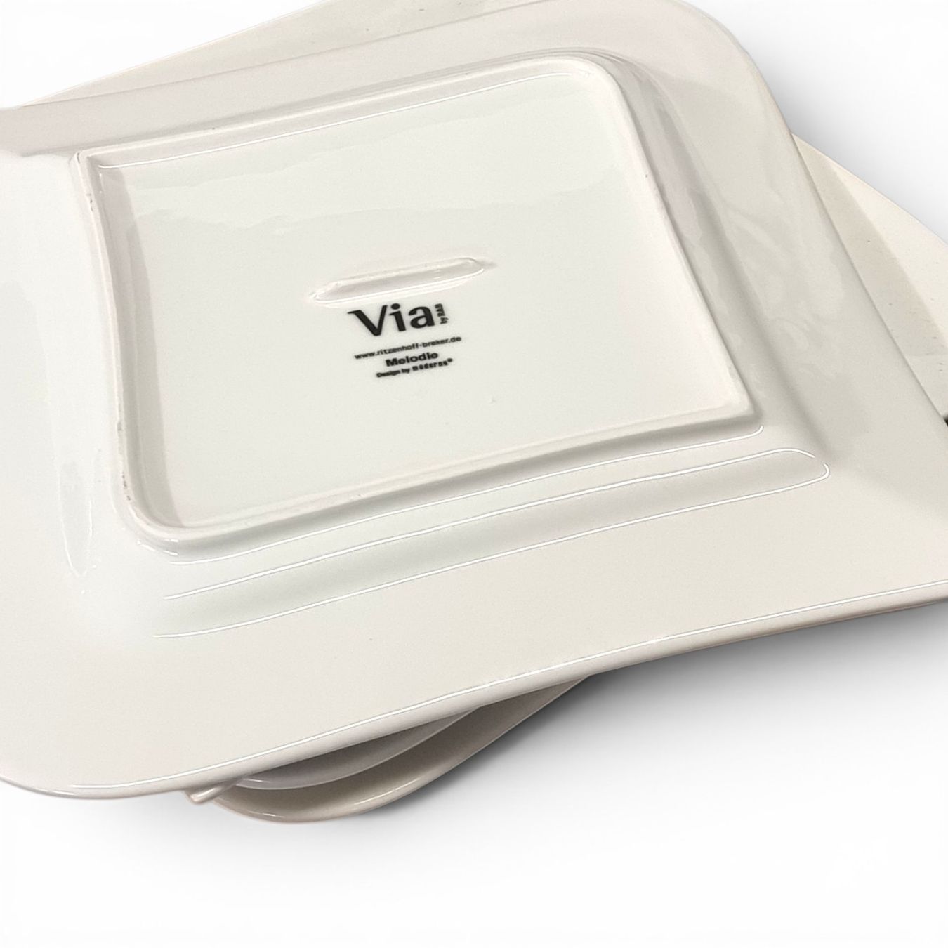 Set di piatti: 60 Teller viereckig weiss Keramik – Usato da Zürich venduto da Pinogaudio 5