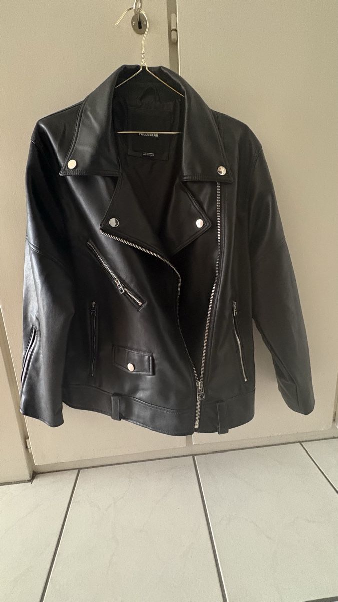 Pull&Bear Giacche: Kunstlederjacke Oversized L – Nuovo (secondo la descrizione) da Bern venduto da best.secondhand