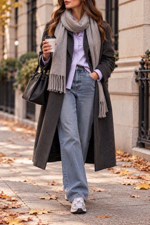 CHEMISE LAVANDE EN LIN ET VISCOSE