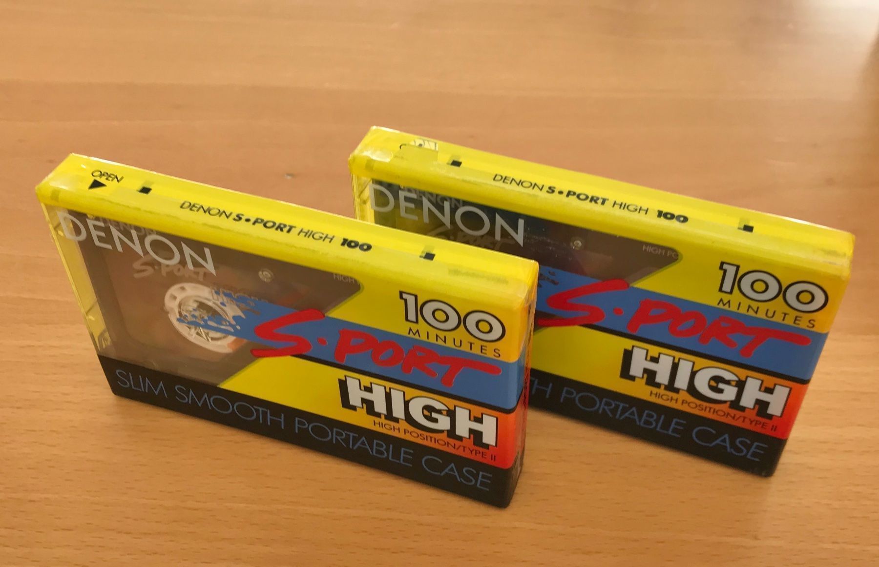 Kompaktkassetten: 2 DENON S-PORT HIGH 100minutes – Neu und originalverpackt aus Zürich von Tapehead 2