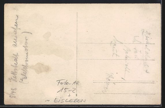 Cartoline postali: Eisleben, Graf Zeppelin über der Stadt – Usato da Berlin venduto da bartko-reher 1