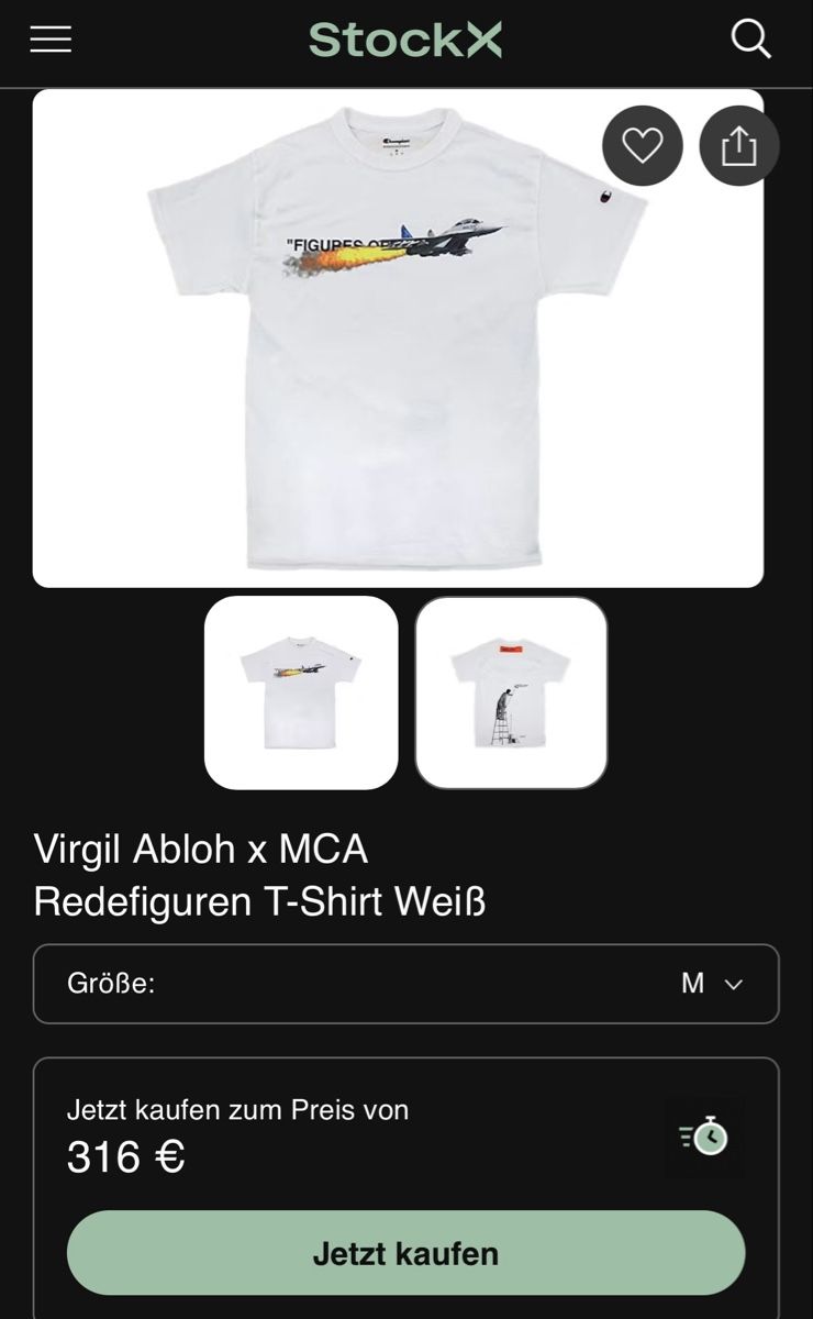 Off-White T-Shirts: VIRGIL ABLOH X CHAMPION TSHIRT – Neu (gemäss Beschreibung) aus Rheinfelden von maxoo_94