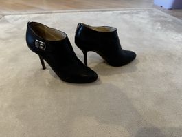 Stiefeletten Jimmy Choo Leder schwarz Grösse 41 gebraucht