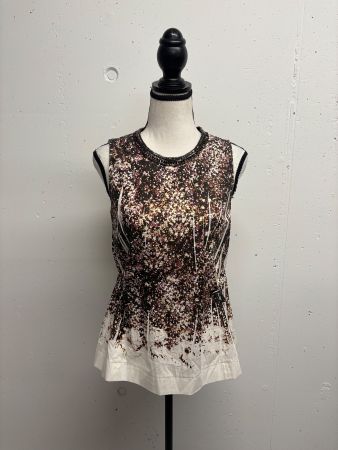 Dorothee Schumacher Top Gr. 36 Bluse braun rosa Strass