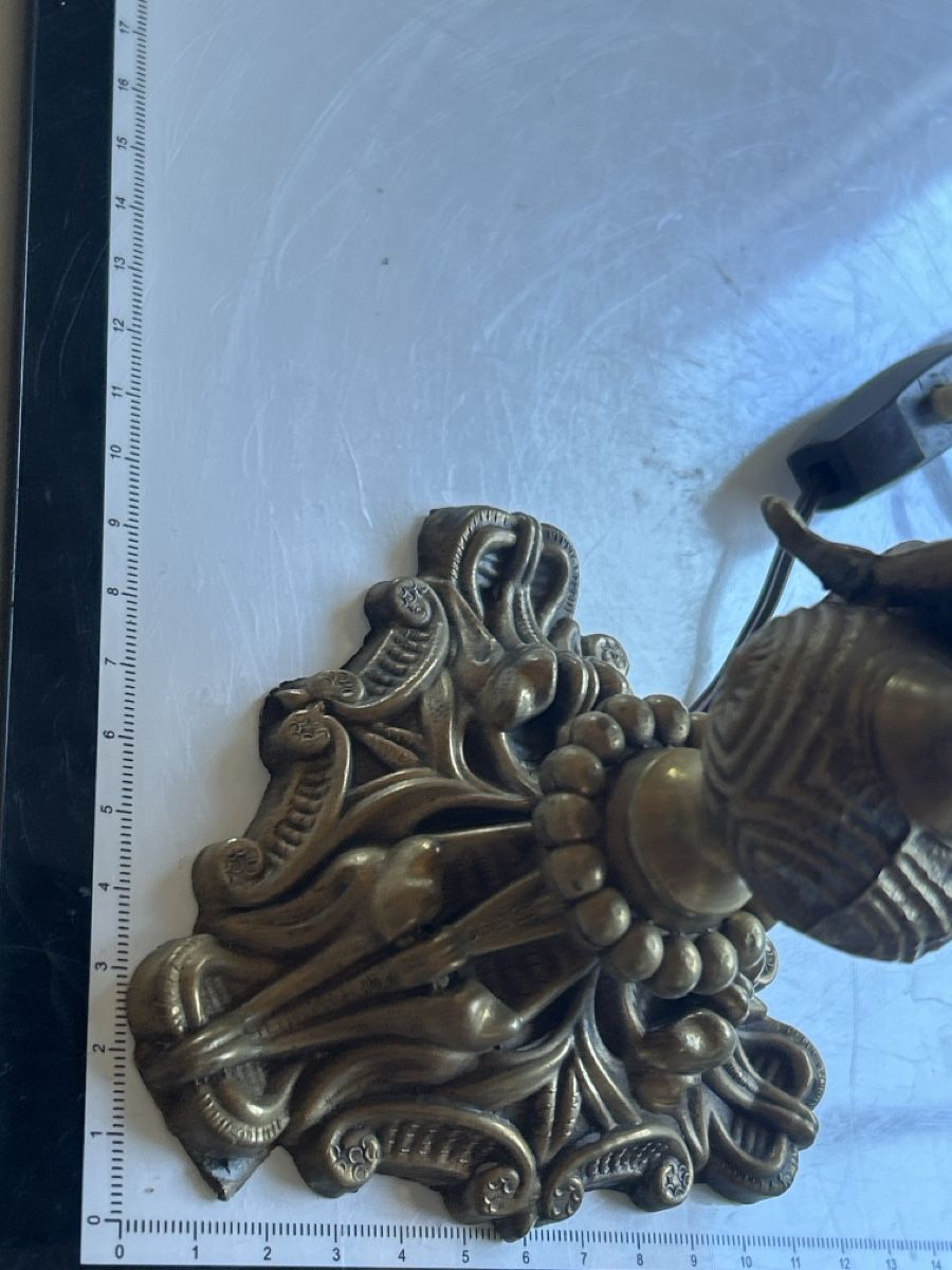 Lampade: Tischlampe Engel Messing mit Schirm (I13) – Usato da Neuenhof venduto da bro_9zsg 6