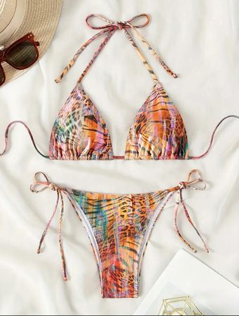 Sexy Bikini Set Leopard Print Gr M– Neu – Gratis Versand