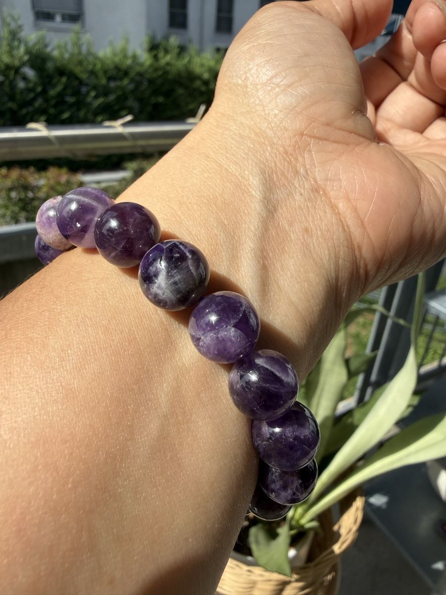 Armbänder & -reifen: Chevron Amethyst Armband -Stretch 11mm – Neu (gemäss Beschreibung) aus Jegenstorf von SteinGlanz 5