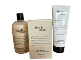 Philosophy Fresh Cream Set - EDT, wash & body lotion