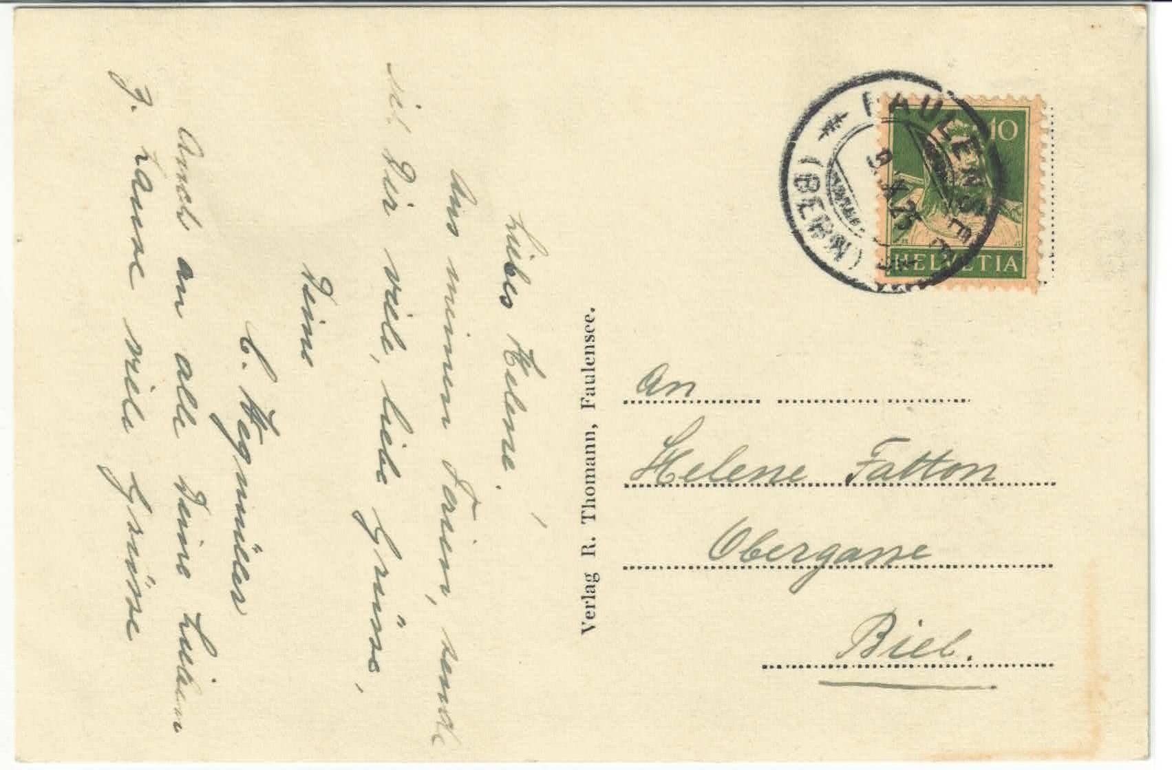 Cartes postales: Faulensee mit Niesen – D'occasion à Ettingen par Kartenplanet 1