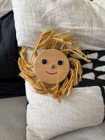Süesser Holz-Sonnen Anhänger, Wanddeko, Kinderzimmer Deko