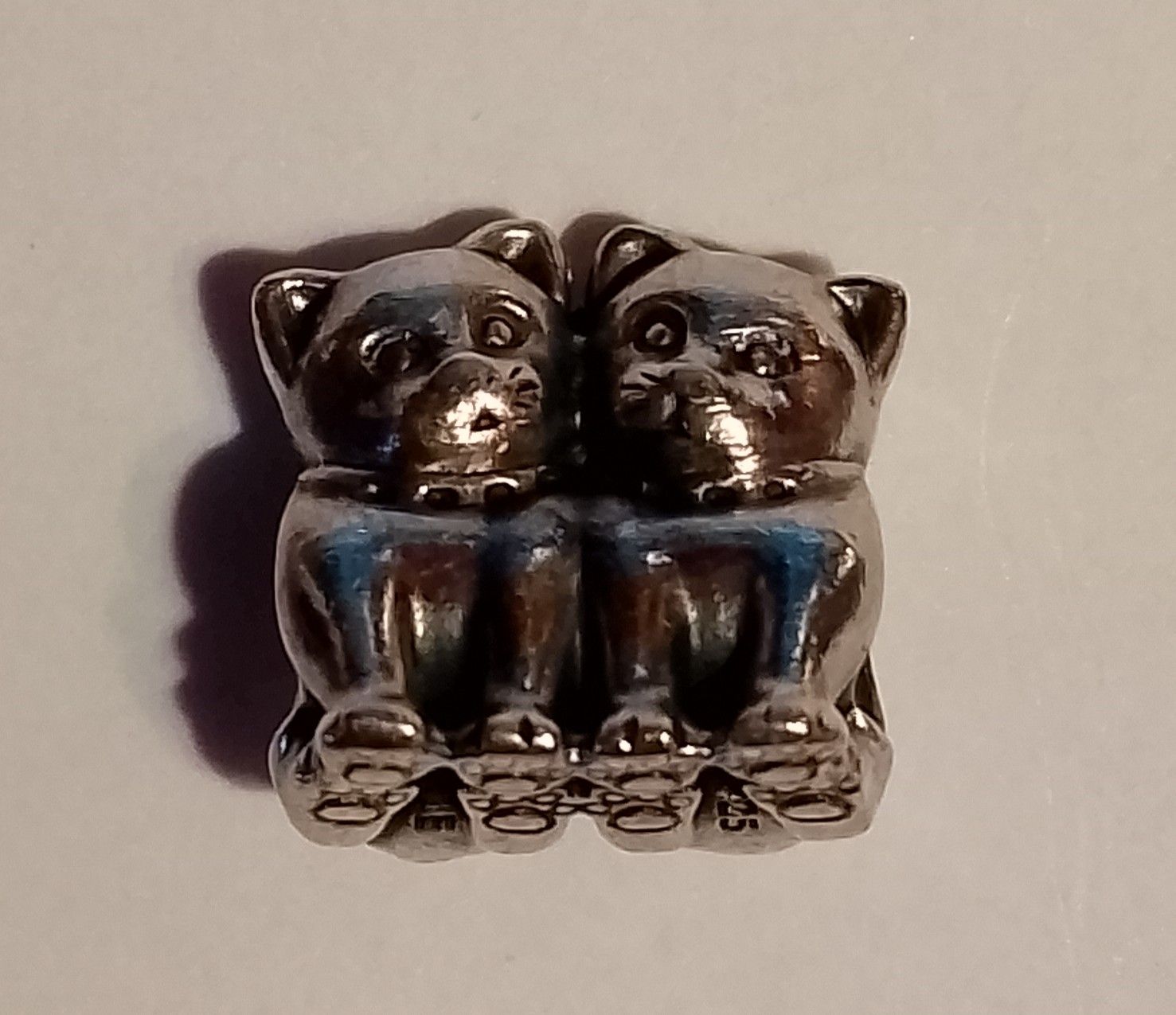 Pandora Anhänger: Pandora Charm 2 Katzen – Gebraucht aus Therwil von col_m6rx