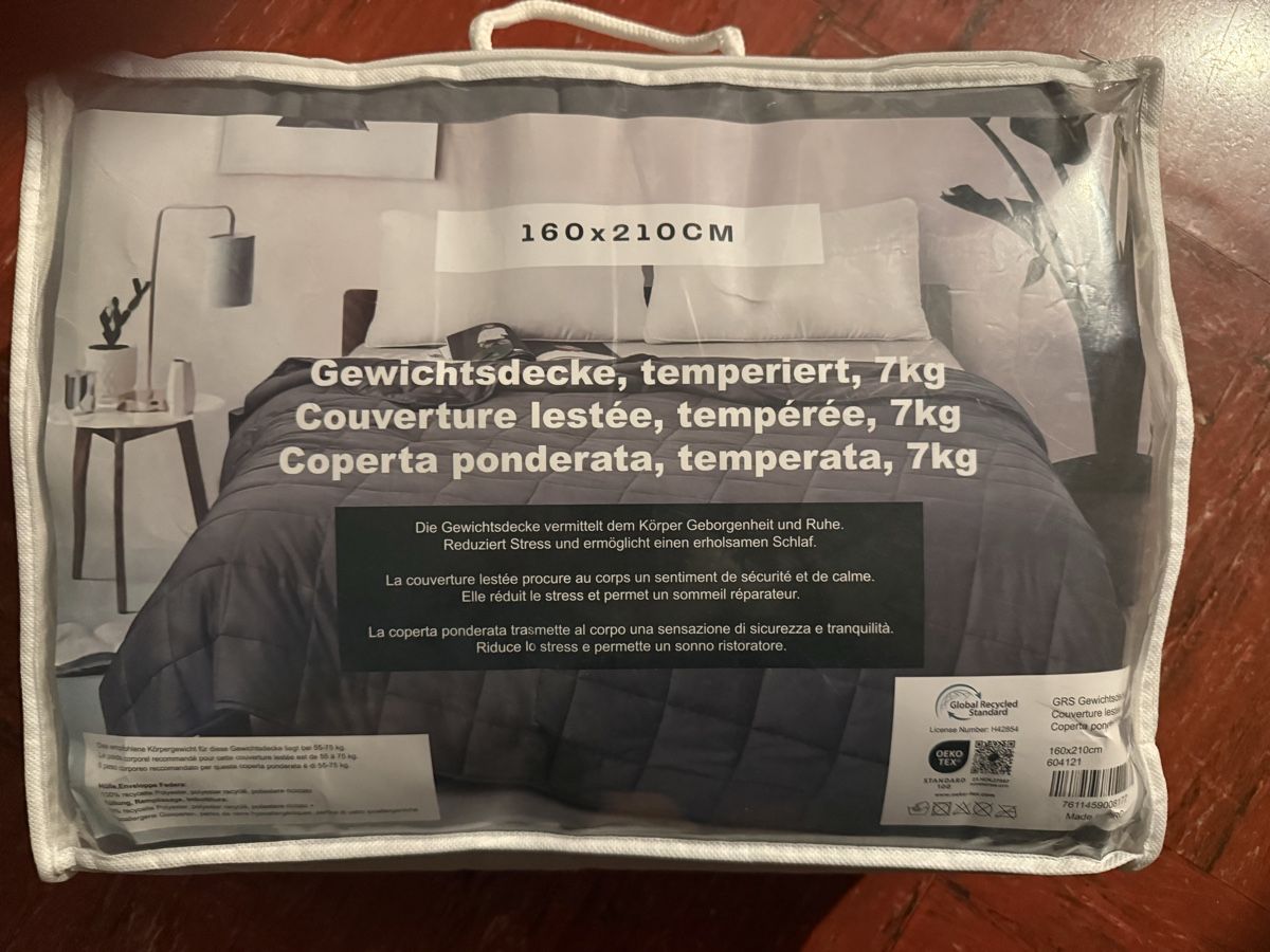 Couvertures: Gewichtsdecke Neu – Neuf avec emballage d'origine à flums par defwomen