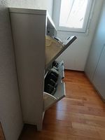 IKEA Schuhschrank 
Schuhschrank 4 Fächer, weiß, 96x17x90 cm