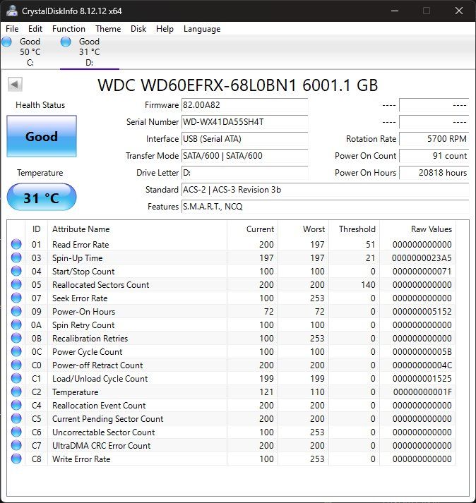 Western Digital Harddisks: WD Red 6.0TB NAS Hard Drive – Gebraucht aus Spreitenbach von PremiumNotebooks 3