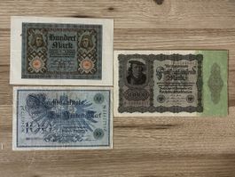 Seltene Deutsche Banknoten, Inflationsgeld, Top Zustand!
