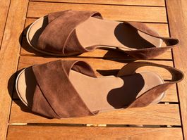 Wie neu: Braune Sandalen von Graceland, Grösse 39