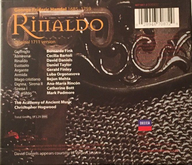 CDs: Händel - Rinaldo (Bartoli/Daniels/Hogwood) – Gebraucht aus Grüningen von azulamarillo 1