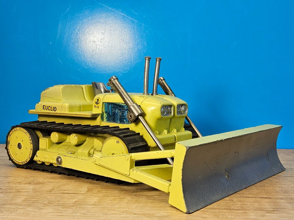 EUCLID TC-12 TRACTOR WITH DOZER __ 16cm __ Corgi Major Toys (Gebraucht ...