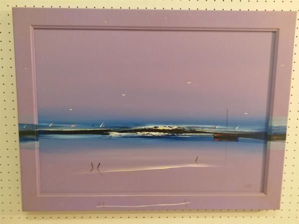 Gemälde: Duecret "Marina Landschaft" Gemälde – Gebraucht aus Zürich von Galerie-Kunst