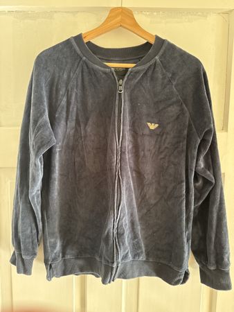 Sportanzug Emporio Armani Velours dunkelblau Grösse S