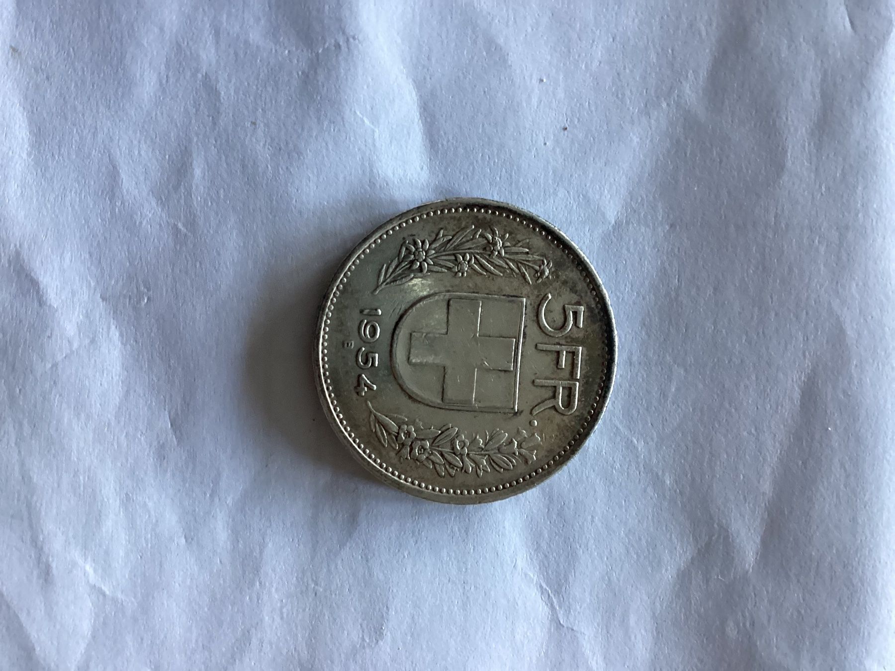 Tutti le monete: Pièce de 5 francs de 1954 – Usato da Vuarrens venduto da Nours 1