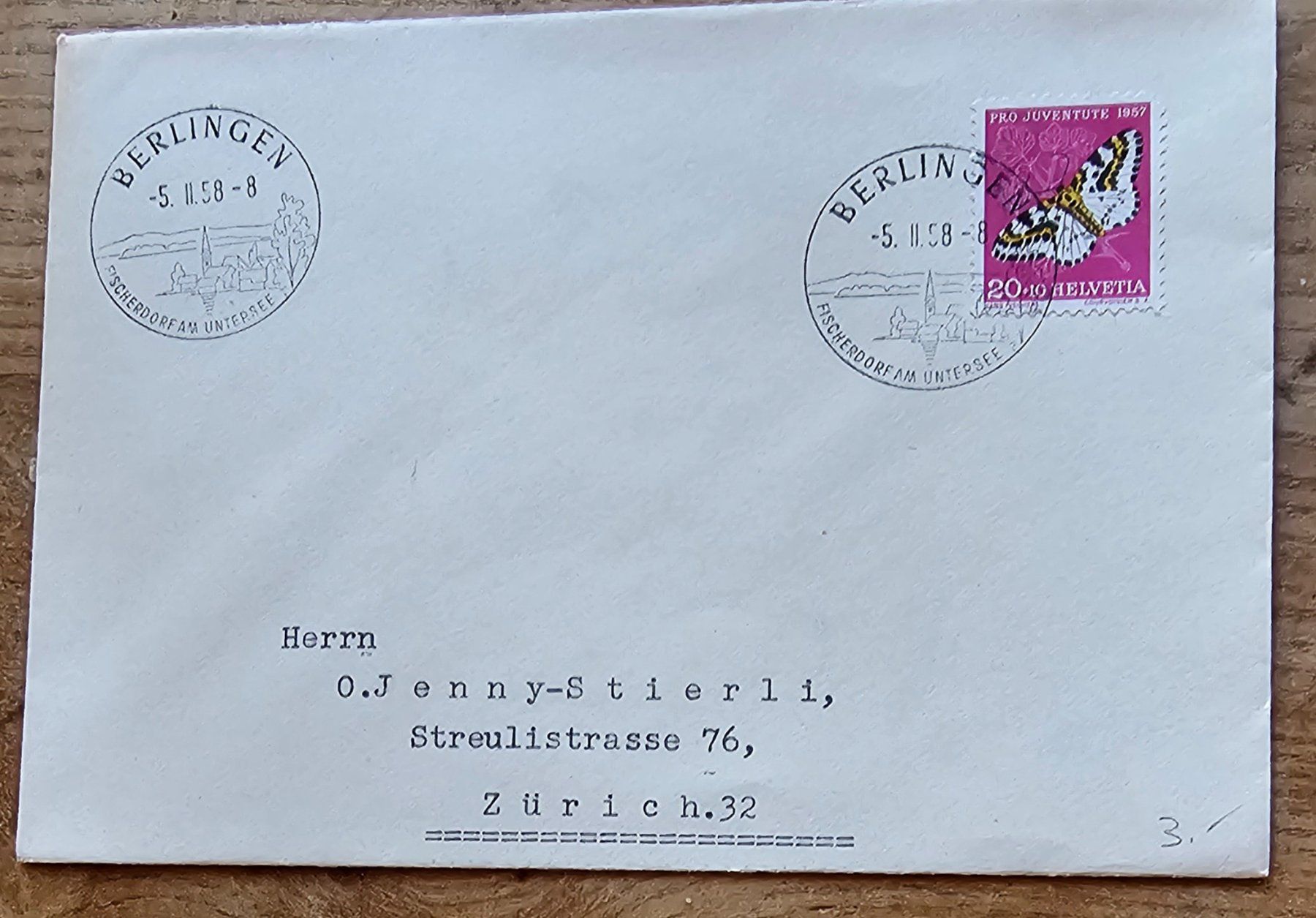 Tutti i francobolli: Sst Brief BERLINGEN 5.II.58 – Nuovo (secondo la descrizione) da Les Valettes venduto da Nuba1