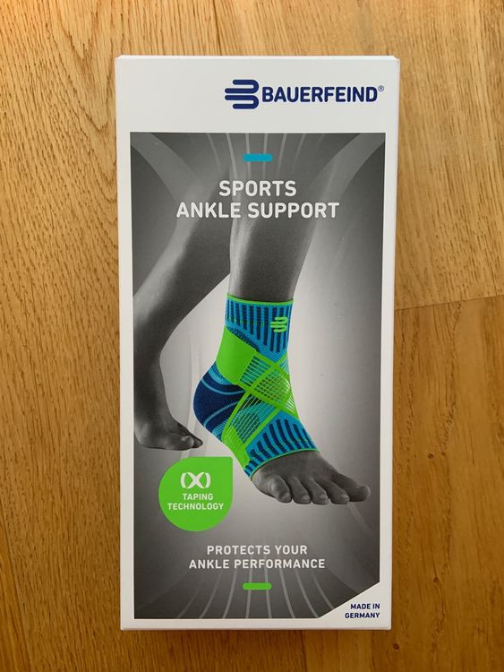 Bauerfeind Chevillère Sport Tennis – Bandage Stabilisateur Cheville Noir – Sangle Réglable