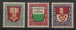 1919: Pro Juventute Serie Nr.J12-14 **