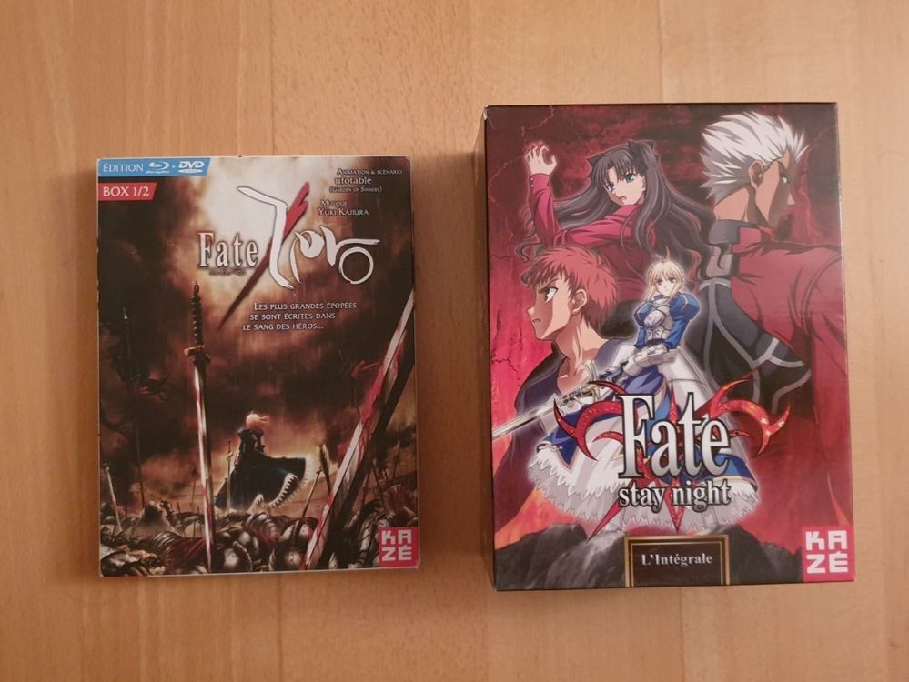 Fate Stay Night Integrale & Fate Zero DVD/Blu-Ray (français) (Gebraucht ...