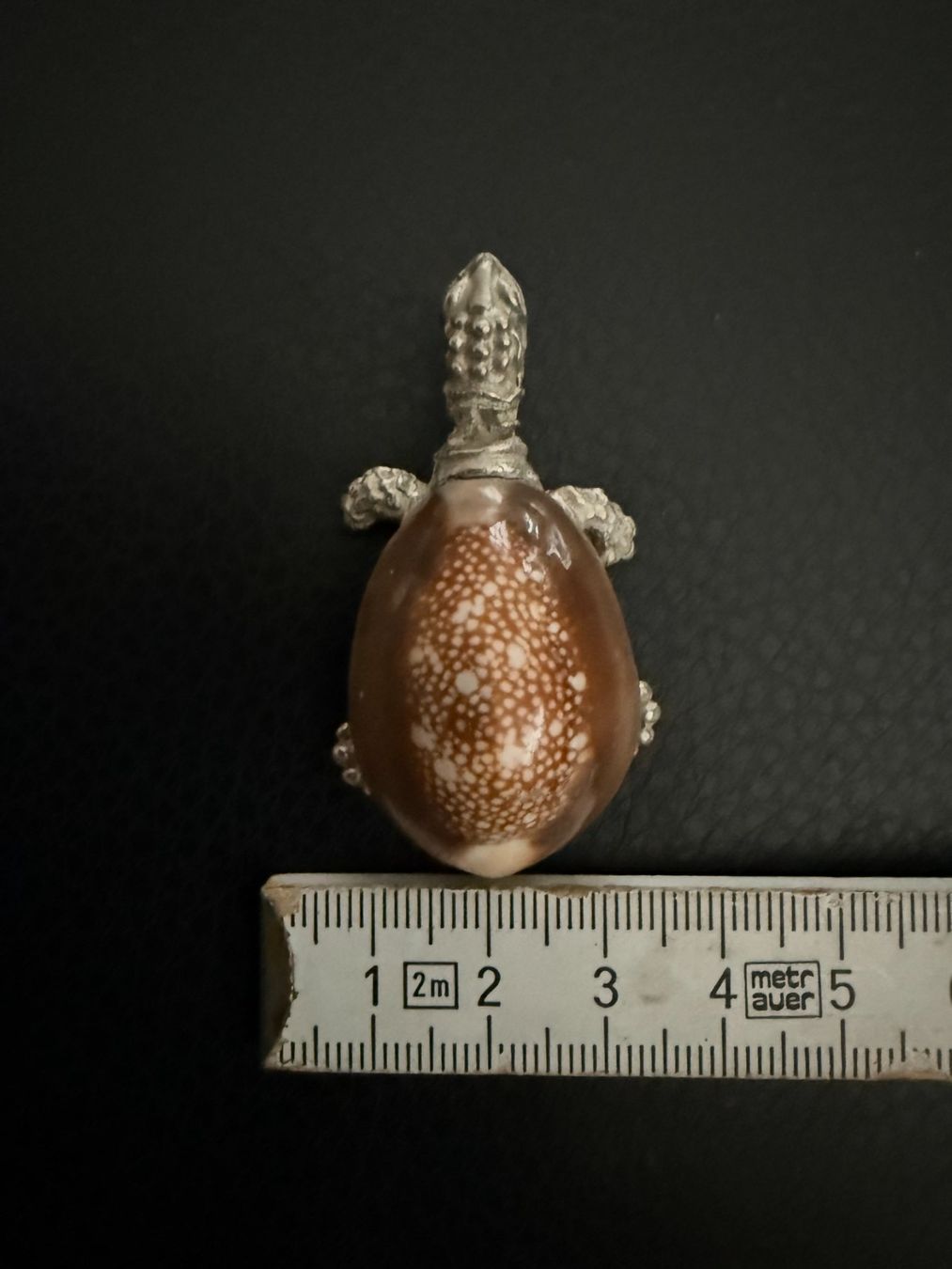 Statuette: Tierfigur  Schildkröte Turtle  Muschel / Metall – Usato da Subingen venduto da ArtBead 6