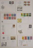 Briefumschläge Liechtenstein diverse FDC und Marken mit S...