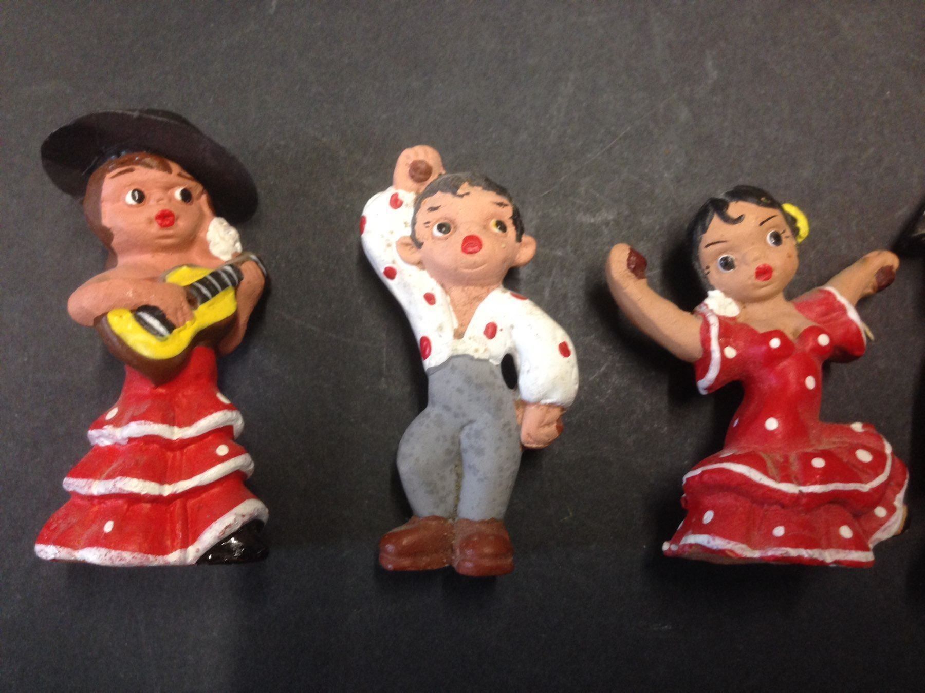 Statuette: 6 Vintage Spanische Klein Figuren – Usato da Schaffhausen venduto da vintageville