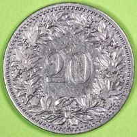 1891 / FR. 0.20 - MÜNZE / RECHT GUT ERHALTEN !
