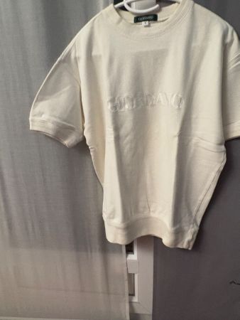 T-shirt Giordano blanc cassé, taille S