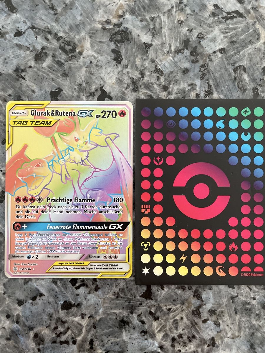 Pokémon Carte collezionabili: Pokemon Glurak & Rutena GX – Usato da Ueberstorf venduto da Vmirco 2