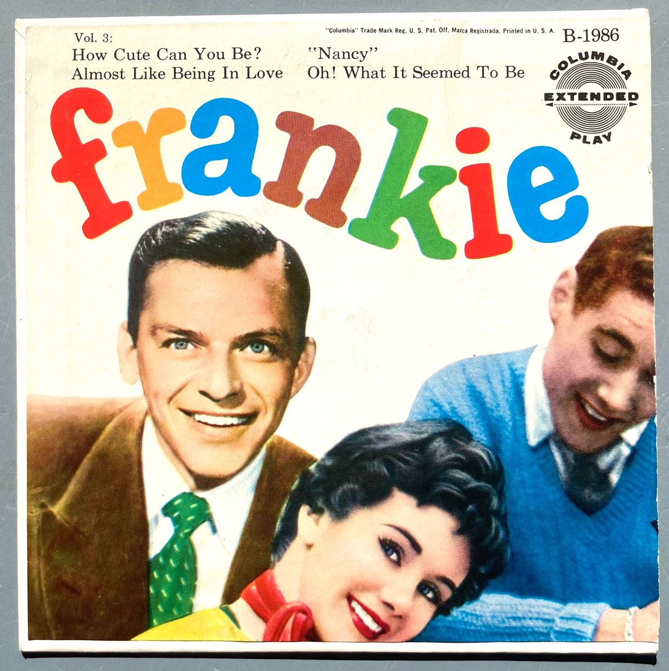 Dischi in vinile: FRANK SINATRA - FRANKIE, VOL. 3 – Usato da Poliez-Pittet venduto da Newtown-Records