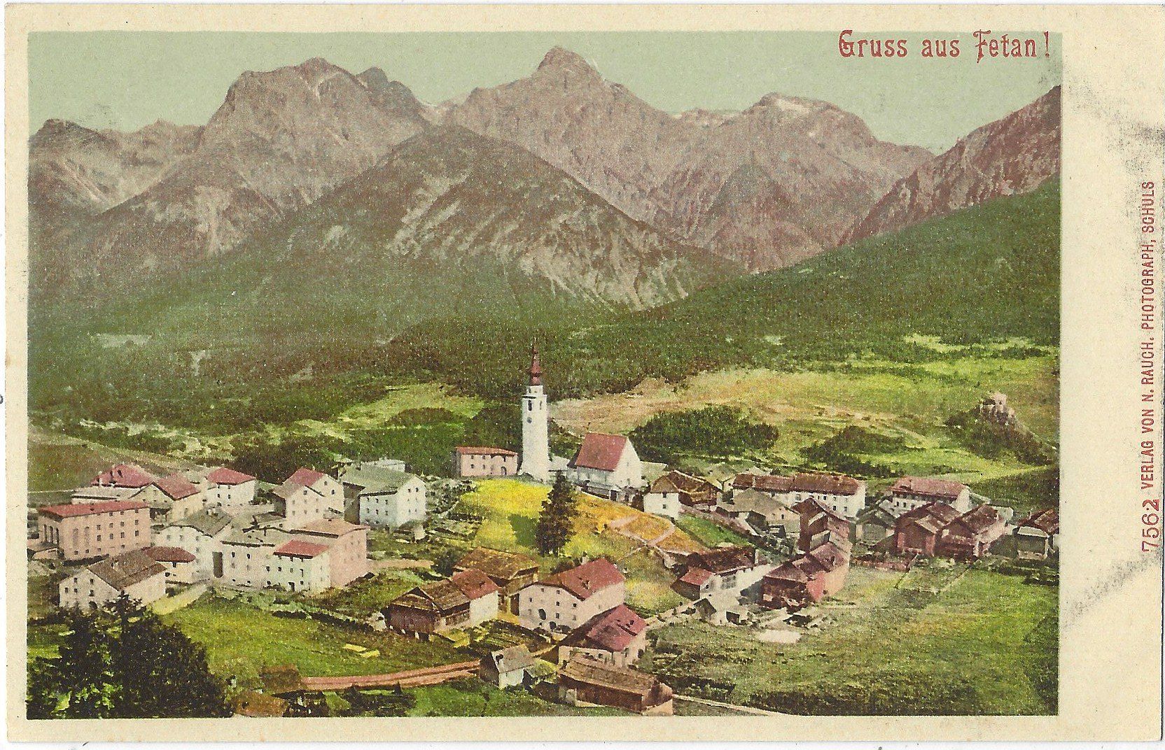 Cartoline postali: Gruss  aus  Fetan ! – Usato da Bütschwil venduto da Jackson1A