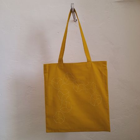 Stofftasche Totebag neu Sashiko Stickerei 
