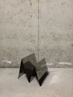 Chrome Magazine Rack / Zeitungsständer Space Age