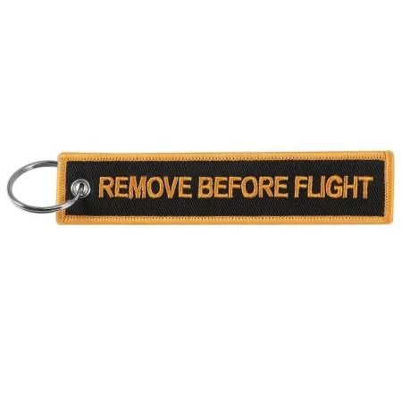 Portachiavi: Schlüsselanhänger REMOVE BEFORE FLIGHT orange – Nuovo e nell'imballaggio originale da Bern venduto da aeroshop.ch
