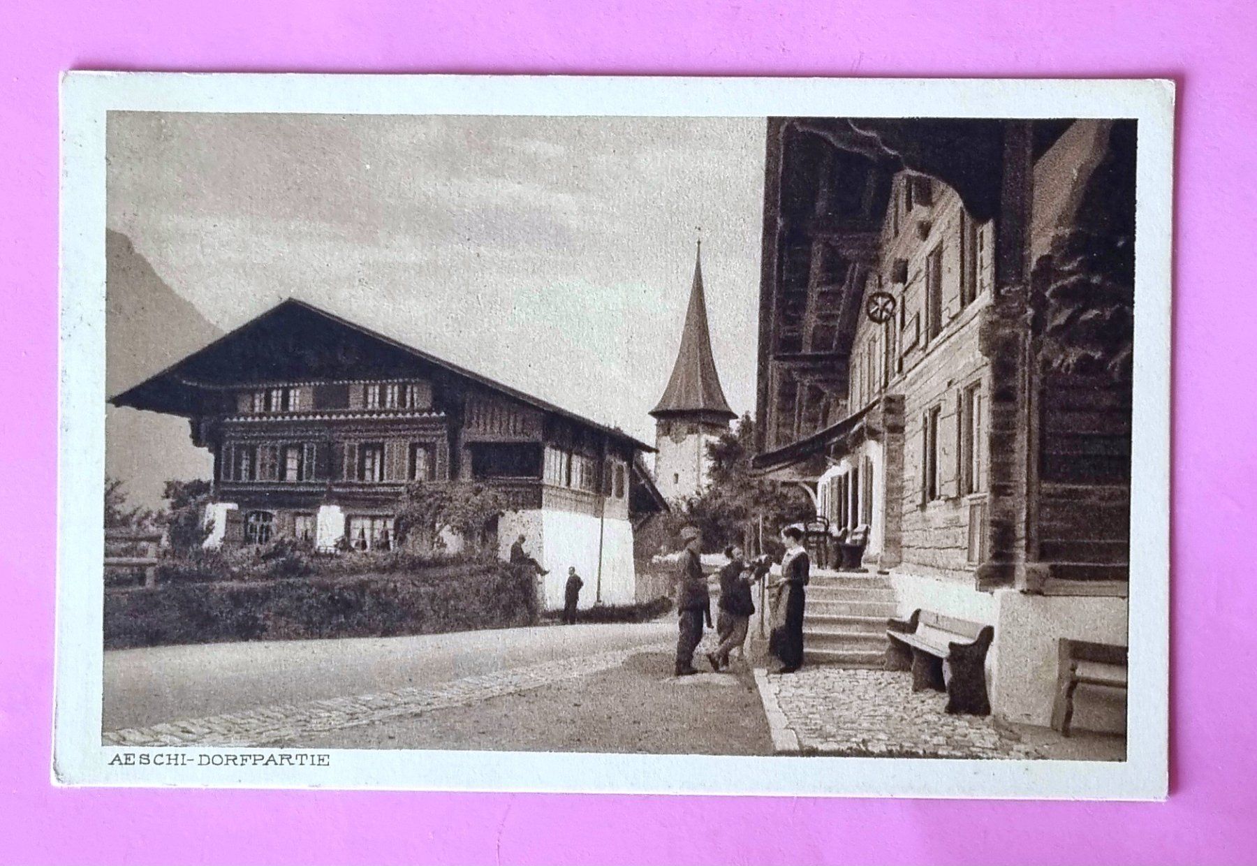Cartes postales: Aeschi - Dorfansicht - alte Ansichtskarte – D'occasion à Rothrist par RROENK