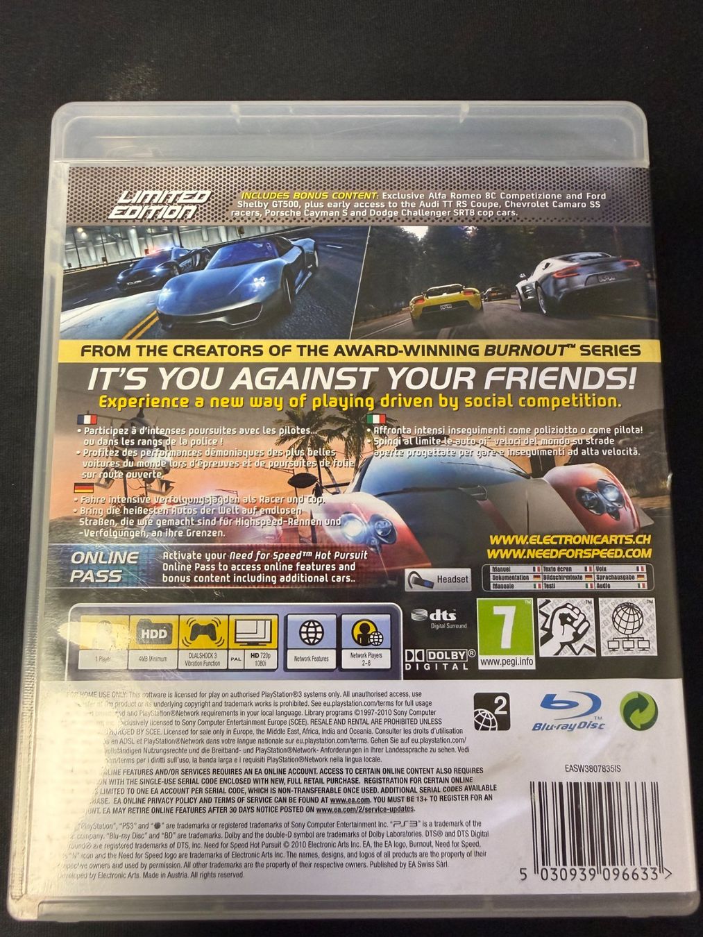 Sony Spiele: Need For Speed Hot Pursuit - PS3 – Gebraucht aus Pont-de-la-Morge von Darfal 2