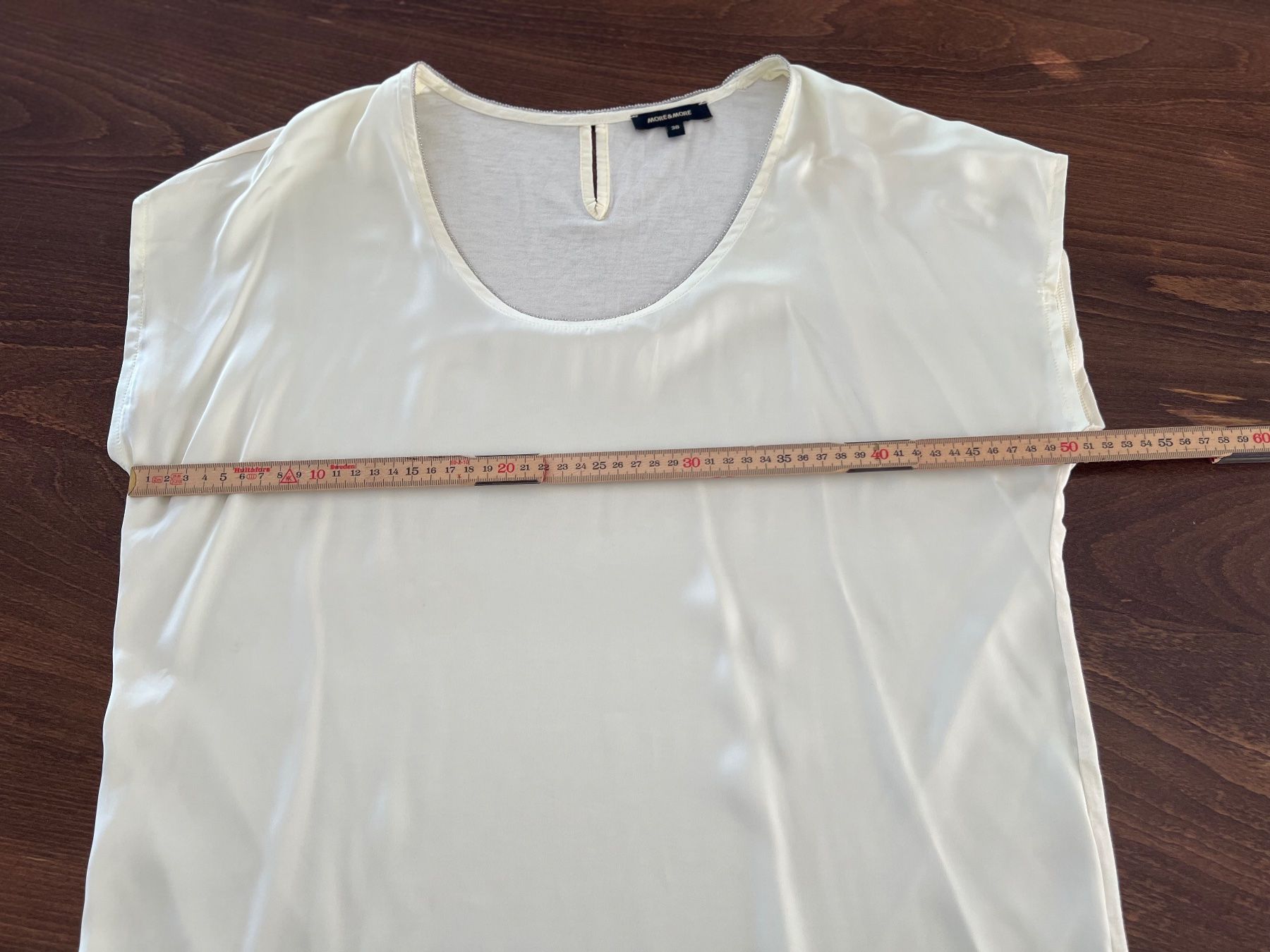 More & More Camicette: More & more -Schicke Bluse Vanille, Gr.40/ 38 – Usato da Ebmatingen venduto da Mistelu 1