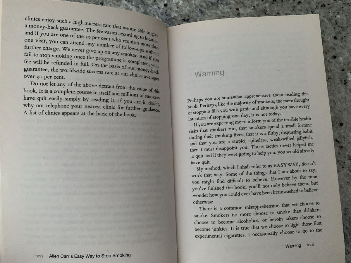 Libri: Allen Carr's Easy Way to Stop Smoking, Book – Nuovo (secondo la descrizione) da Genève venduto da sunsustains 8