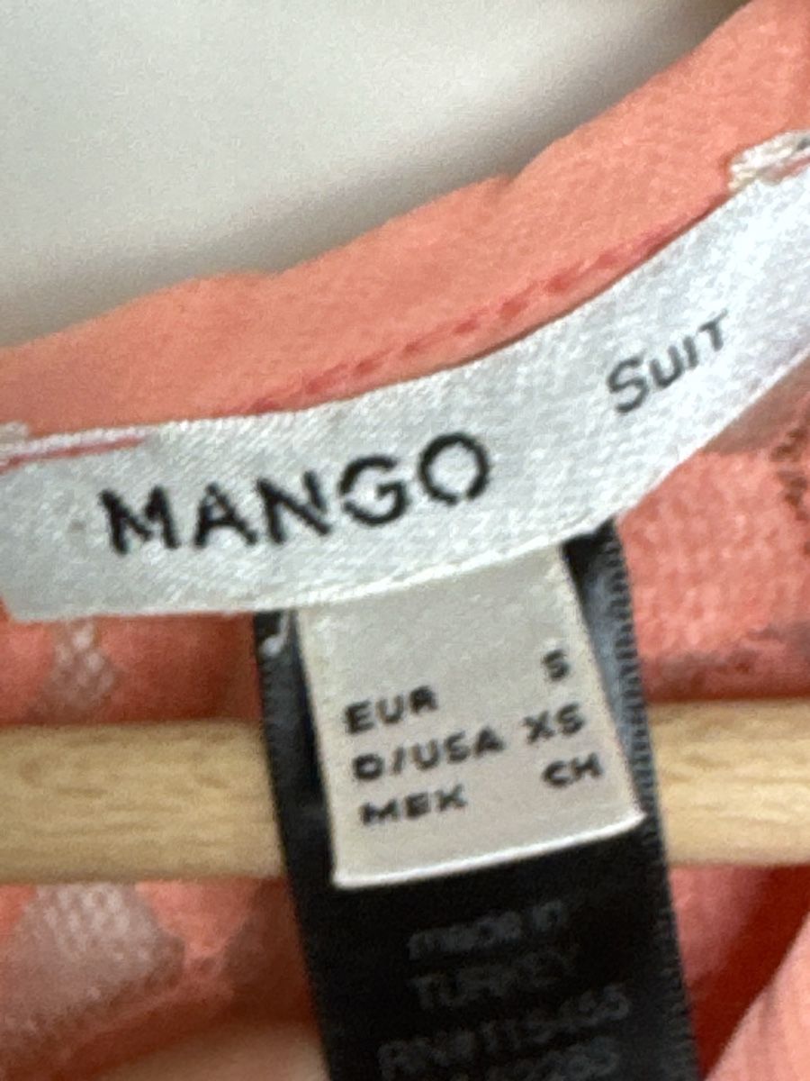 Mango Camicette: Blouse Mango lace orange floral pattern good state – Usato da Zürich venduto da olalinda_ch 4