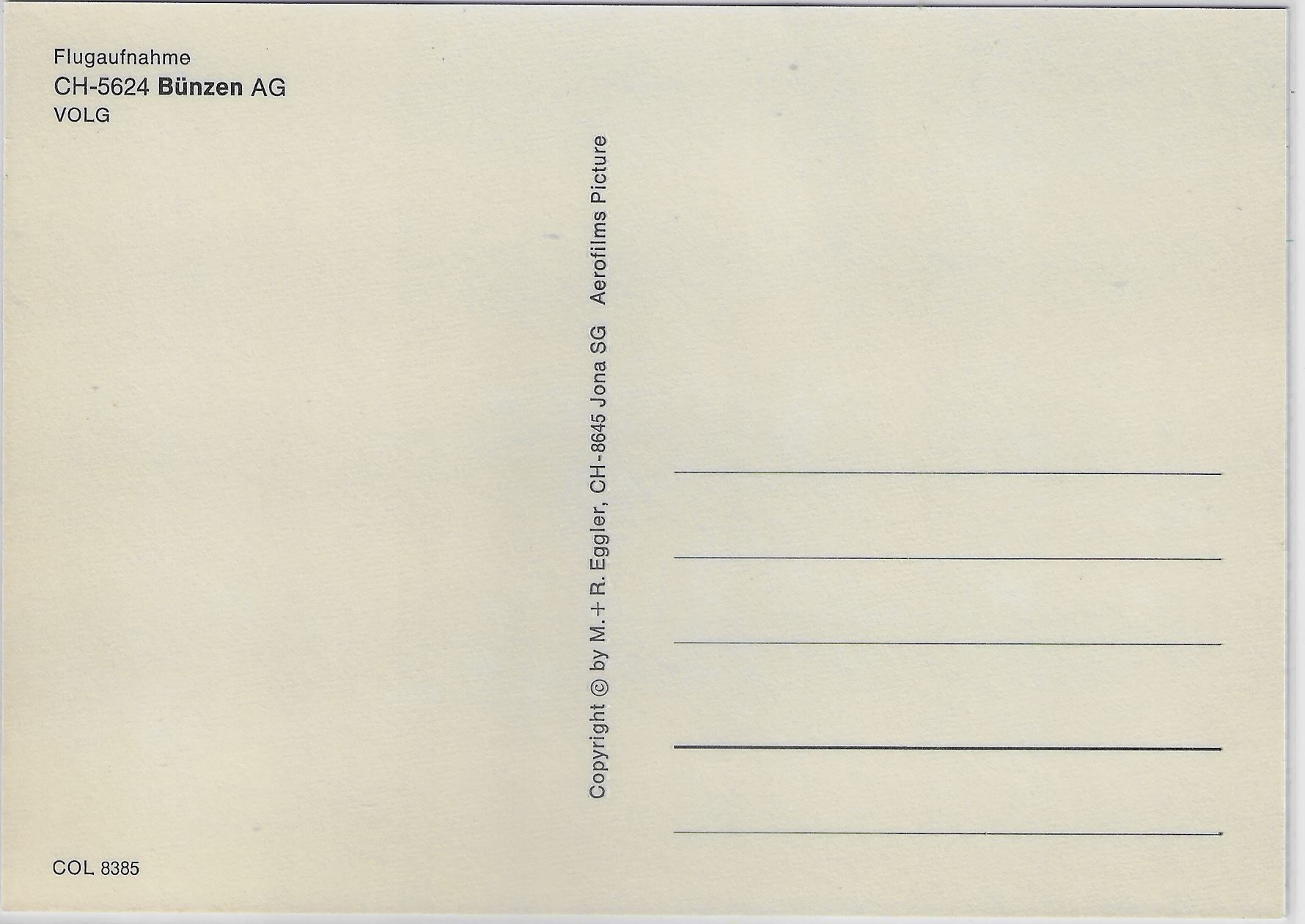 Cartoline postali: Flugaufnahme Bünzen AG – Antico da Ettingen venduto da Kartenplanet 1