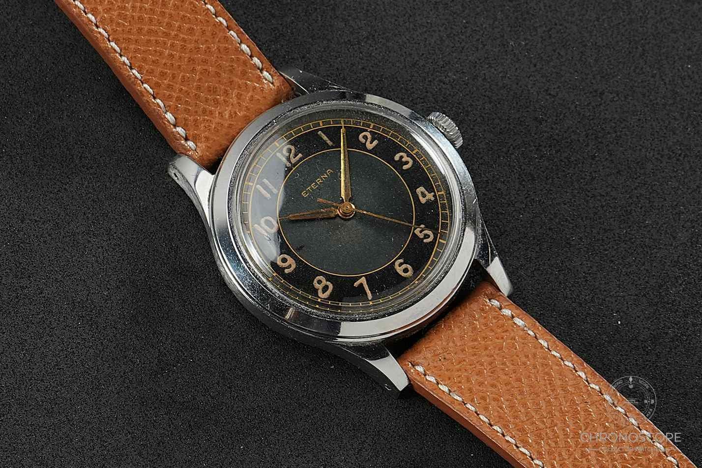 Eterna Uhren: Eterna “Gilt Dial” Oversize Wristwatch – Gebraucht aus Luzern von ChronoScope6004 1