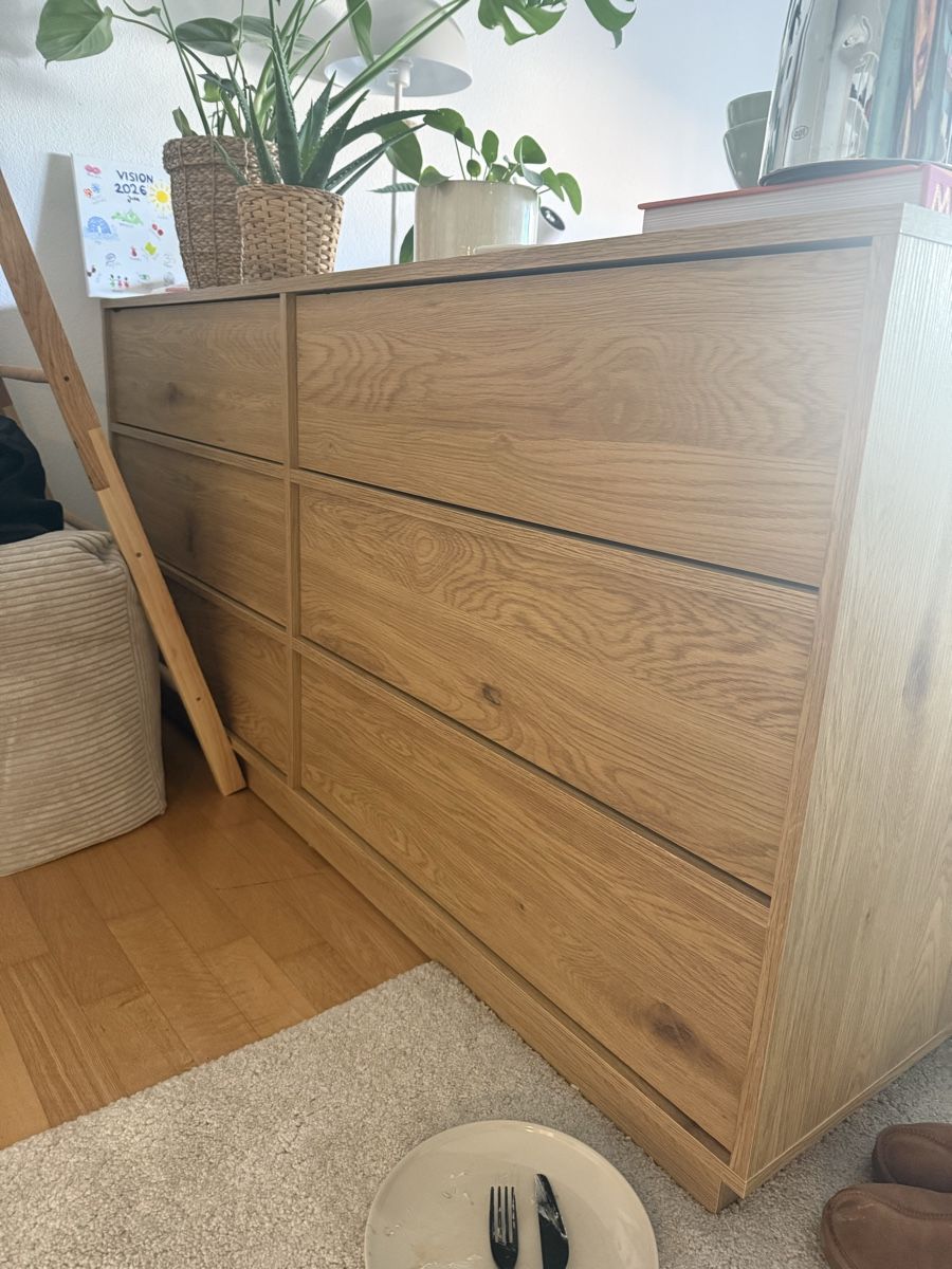 JYSK Holzkommode neu 3+3 Schubladen TRANUM Eiche warm (Neu (gemäss Beschreibung)) in Unterengstringen für CHF 150 – nur Abholung auf Ricardo kaufen