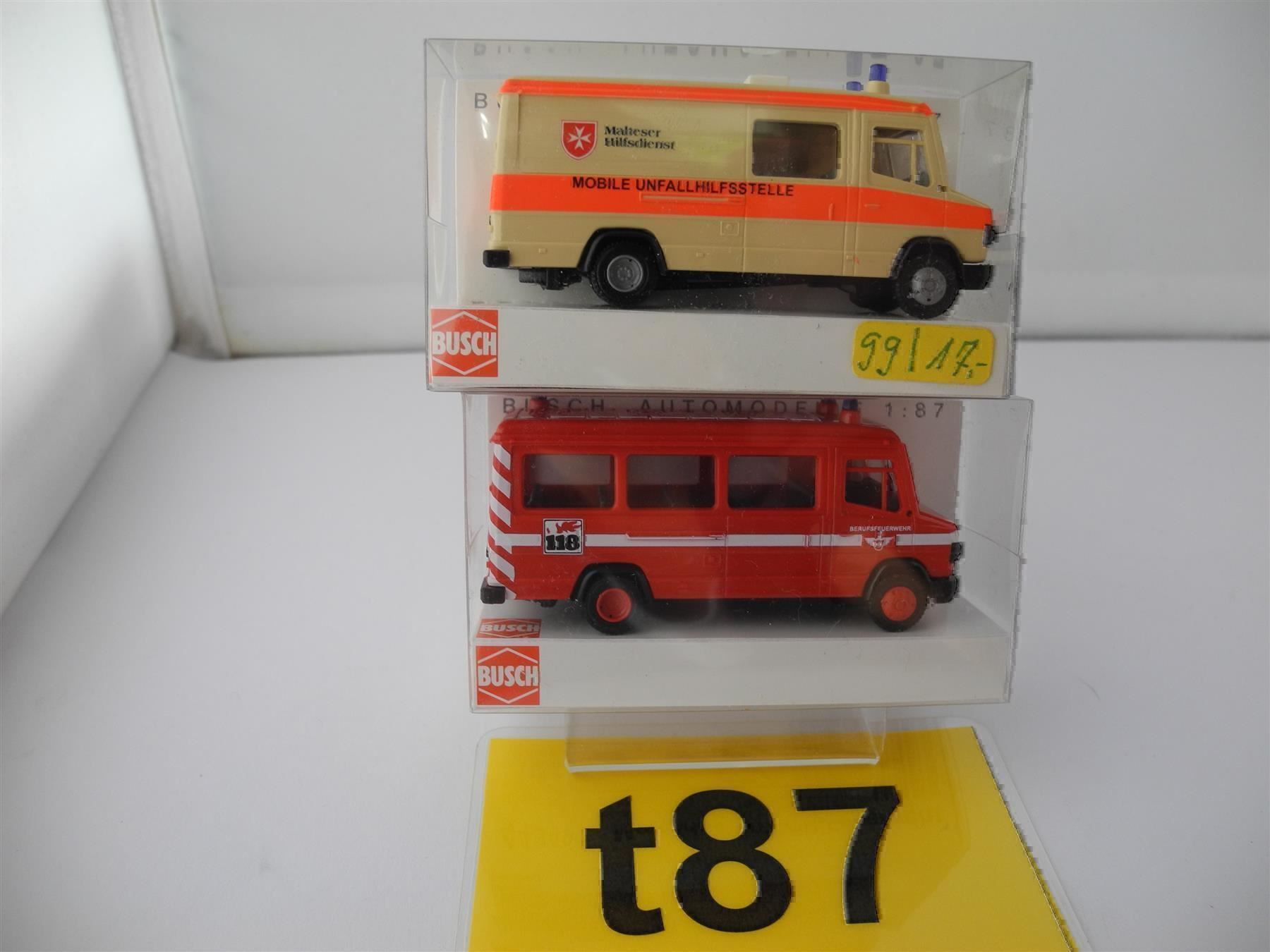 Busch Modellautos: 2 x Busch 44352 und 44349, Nr. t87 – Neu und originalverpackt aus Kottwil von Crazyrolf