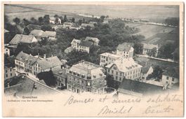 GRENCHEN: Quartier von der Kirchturmspitze aus gesehen 1904